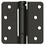 Deltana DSH4R410B 4" x 4" x 1/4" Spring Hinge; Oil Rubbed Bronze Finish, Price/Each
