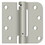 Deltana DSH4SR515-RH Right Hand 4" x 4" 5/8" Radius by Square Spring Hinge; Satin Nickel Finish, Price/EA