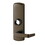 NIGHT LATCH LEVER WITH REGULAR LEVER LESS CYLINDER OIL RUBBED BRONZE