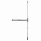 Dexter Commercial ED1000VEO3FT7FTDHUS26D 3' x 7' Grade 1 Surface Vertical Rod Exit Only Exit Device Satin Chrome Finish