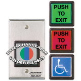 Assa Abloy Electronic Security Hardware - Securitron EEB2 Emergency Exit Button with 30 Second Timer SG; Green / Red / Handicap Satin Stainless Steel Finish