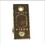 Emtek EMDBL238S3 Square Deadbolt Latch 2-3/8" Backset Polished Brass Lifetime Finish, Price/EA