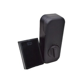 Emtek EMP1101US19 EMPowered&#153; Motorized Touchscreen SMART Keyless Deadbolt Connected by August with 2-3/8" and 2-3/4" Backset for 1-1/2" to 2-1/4" Door Flat Black Finish