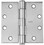 Best Hinges F179426DNRP 4" x 4" Steel Full Mortise Standard Weight Square Corner Hinge Non Removable Pin # 050539 Square Finish, Price/EA