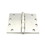 Best Hinges FBB179WT412626D 4-1/2" x 6" Steel Full Mortise Ball Bearing Standard Weight Square Corner Wide Throw Hinge # 068878 Satin Chrome Finish, Price/EA