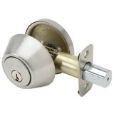 Pamex FD261 Single Cylinder Deadbolt Grade 3 with KW1 Keyway Satin Stainless Steel Finish