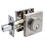 Pamex FDSP1 Square Low Profile Single Cylinder Deadbolt Grade 3 with KW1 Keyway Satin Nickel Finish, Price/each
