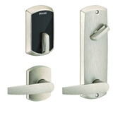Schlage Electronic FE410FGRW512JUP619 Control Smart Interconnected Lock UL Listed with Greenwich Trim and Jupiter Lever with 5-1/2