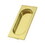 Deltana FP4134U3-UNL Flush Pull; Large; 4" x 1-5/8" x 3/8"; Unlacquered Bright Brass Finish, Price/EA