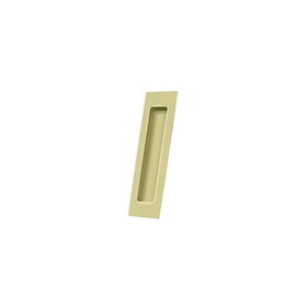 Deltana FP7178U3-UNL Flush Pull; Rectangular; Solid Brass; 7" x 1-7/8" x 3/8"; Unlacquered Bright Brass Finish
