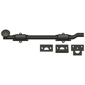 Deltana FPG1210B 12" Surface Bolt with Offset; Heavy Duty; Oil Rubbed Bronze Finish