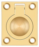 Deltana FRP175CR003 Flush Ring Pull; 1-3/4