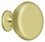 Deltana KR114U3 Knob Round Solid; Bright Brass Finish, Price/Each