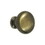 Deltana KRH114U3 Knob Round Hollow; Bright Brass Finish, Price/Each