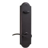 Weslock L6604--U1SL2D Left Hand Bordeau Interior Interconnected Handleset Trim for Mansion or Philbrook with Adjustable Latch and Round Corner Strikes Oil Rubbed Bronze Finish