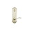 Weslock L6604--UNSL2D Left Hand Bordeau Interior Interconnected Handleset Trim for Mansion or Philbrook with Adjustable Latch and Round Corner Strikes Satin Nickel Finish