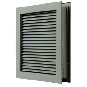 National Guard Products Self Attaching No Vision Door Louver for 1-3/4" Doors Prime Coat Finish