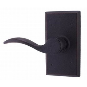 Weslock Left Hand Carlow Square Passage Lock with Adjustable Latch and Full Lip Strike Oil Rubbed Bronze Finish