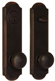 Weslock L7641F1F1SL2D Left Hand Wexford Tramore Single Cylinder Deadbolt Passage Lock with Adjustable Latch and Round Corner Strikes Oil Rubbed Bronze Finish