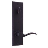 Weslock Left Hand Carlow Interior Single Cylinder Handleset Trim for Greystone or Rockford with Adjustable Latch and Round Corner Strikes Finish