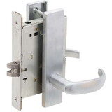 Schlage Commercial L901017L626 Passage Latch Mortise Lock with 17 Lever and L Escutcheon Satin Chrome Finish