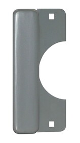 Don-Jo LELP208SL 3-1/2" x 8" Latch Protector with Lever Cutout for Electric Strikes Silver Coated Finish