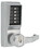 Kaba Simplex LL1021S26D Left Hand Mechanical Pushbutton Lever Lock with Key Override; Schlage Prep and 2-3/4" Backset Satin Chrome Finish, Price/each