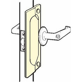 Don-Jo LP207SL 2-3/4" x 7" Latch Protector for Outswing Doors Silver Plated Finish