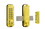 Lockey M220BB Mechanical Keyless Surface Mount Deadbolt Bright Brass Finish, Price/EA