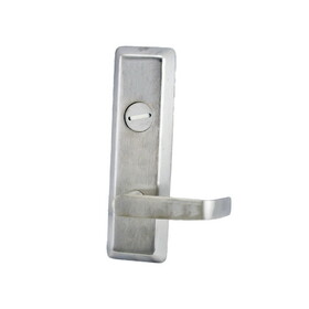 Corbin N9903ET630RHR Right Hand Reverse Newport Lever Escutcheon Fail Safe Electrically Controlled Exit Trim L4 Keyway Satin Stainless Steel Finish