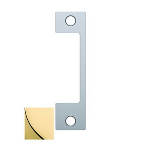 Assa Abloy Electronic Security Hardware - Hes NM605 NM Faceplate for 1006 Strike Bright Brass Finish