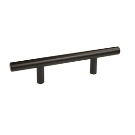 Pride Industrial P106BK 6" Bar Cabinet Pull with 3" Center to Center Matte Black Finish