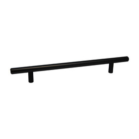 Pride Industrial P110BK 10" Bar Cabinet Pull with 7" Center to Center Matte Black Finish