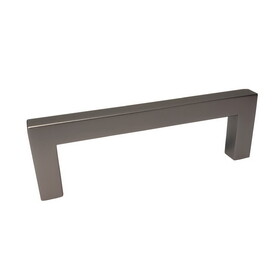 Pride Industrial P87226DP 4-1/4" Modern Square Cabinet Pull with 3-3/4" Center to Center Dark Pewter Finish