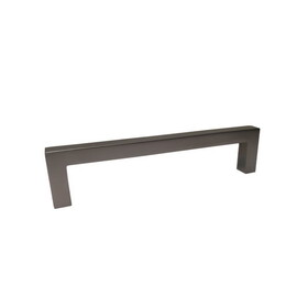 Pride Industrial P87227DP 5-1/2" Modern Square Cabinet Pull with 5" Center to Center Dark Pewter Finish