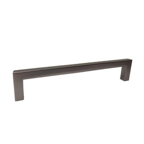 Pride Industrial P87228DP 6-3/8" Modern Square Cabinet Pull with 6-3/10" Center to Center Dark Pewter Finish