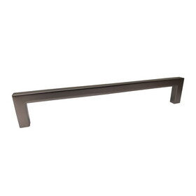 Pride Industrial P87229DP 8" Modern Square Cabinet Pull with 7-1/2" Center to Center Dark Pewter Finish