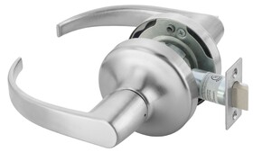 ASSA Abloy Accentra PB4701LN626 Passage Pacific Beach Lever Grade 1 Cylindrical Lock, 693 Latch, and 497-114 Strike US26D (626) Satin Chrome Finish