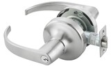 ASSA Abloy Accentra PB4707LN626 Office Entry Pacific Beach Lever Grade 1 Cylindrical Lock with Para Keyway, 694 Latch, and 497-114 Strike US26D (626) Satin Chrome Finish