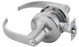 ASSA Abloy Accentra PB4708LN626SCHC Classroom Pacific Beach Lever Grade 2 Cylindrical Lock with Schlage C Keyway, 694 Latch, and 497-114 Strike US26D (626) Satin Chrome Finish