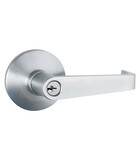 Lockey PBLHED Lever Handle Keyed Entry Trim for PB1100 and V40 Series Panic Bars Aluminum Finish