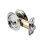 Pamex PF2210 Privacy Round Sliding Door Lock with 2-3/8" Backset Standard Bright Chrome Finish, Price/EA