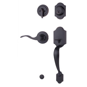 Weslock R2820-1X1FR2D Parkside Single Cylinder Handleset with Right Hand New Haven Trim Oil Rubbed Bronze Finish