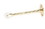 Ives Commercial RB4723 6" Strait Roller Bumper Bright Brass Finish, Price/each