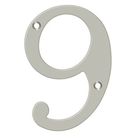 Deltana 4" Numbers Solid Brass