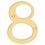 Deltana 6" Numbers Solid Brass, Price/Each