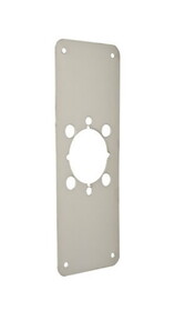 Don-Jo RP135092630 3-1/2" x 9" Remodeler Plate with Cross Bolt Holes Satin Stainless Steel Finish