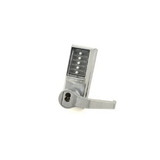 Kaba Simplex Right Hand Reverse Mechanical Pushbutton Lever Mortise Combination Entry Passage Lockout with Key Override Satin Chrome Finish