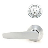 Schlage Commercial S210RJUP626 S200 Series Interconnected Entry Single Locking Full Size Jupiter Lever C Keyway with 16-481 Latch 10-109 Strike Satin Chrome Finish