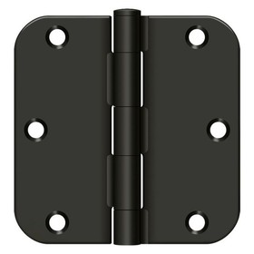 Deltana S35R510B 3-1/2" x 3-1/2" x 5/8" Radius Hinge; Residential Thickness; Oil Rubbed Bronze Finish